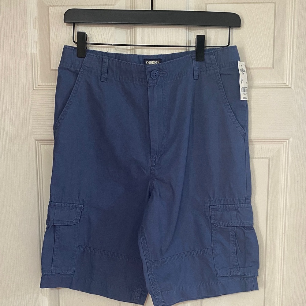 OshKosh B'gosh Boys Liberty Blue Cargo Shorts size 14
